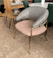 Кресло Адель (Серый + Розовый)