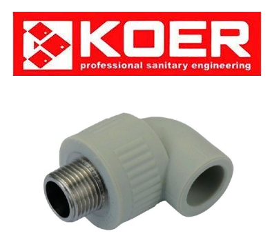 КУТ З ЗОВНІШНЬОЮ РІЗЬБОЮ 25×3/4M K0120.PRO Koer (Чехія)