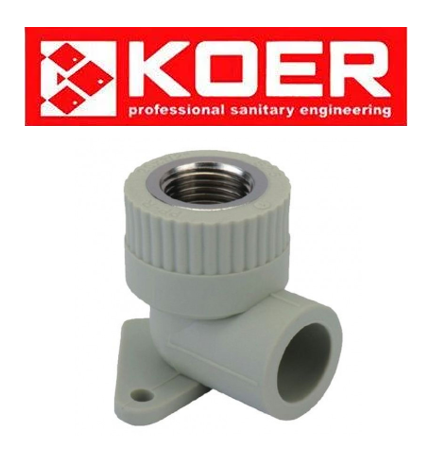Кут інсталяційний з внутрішньою різьбою 20×1/2F K0123.PRO Koer (Чехія)