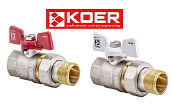 Кран з американкою Koer 1" KR.227 (Чехія)