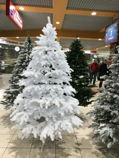 Ялинка штучна Ковалевська (висота 150 см) густа, хвоя (Біла)