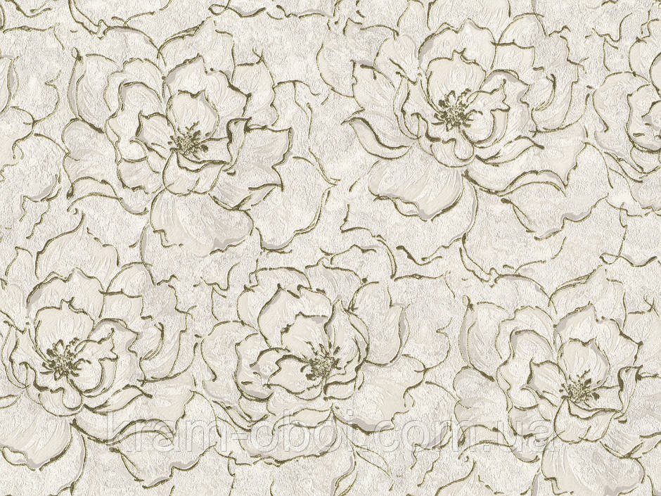 Шпалери Слов'янські Шпалери КФТБ вінілові гарячого тиснення шовкографія 10м*1,06 9В105 Флоренція 9007-06, фото 1