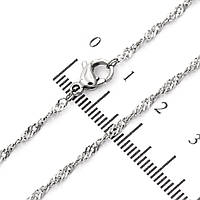 Ланцюжок перекручені ромби родій 0,3/46 см