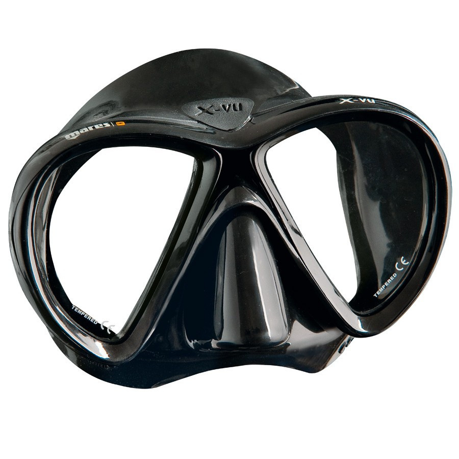 Маска для плавання Mares X-VU чорна, фото 1
