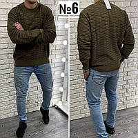 Стильный мужской свитер, ткань "Вязка" 54, 58 размер 54 (№6)
