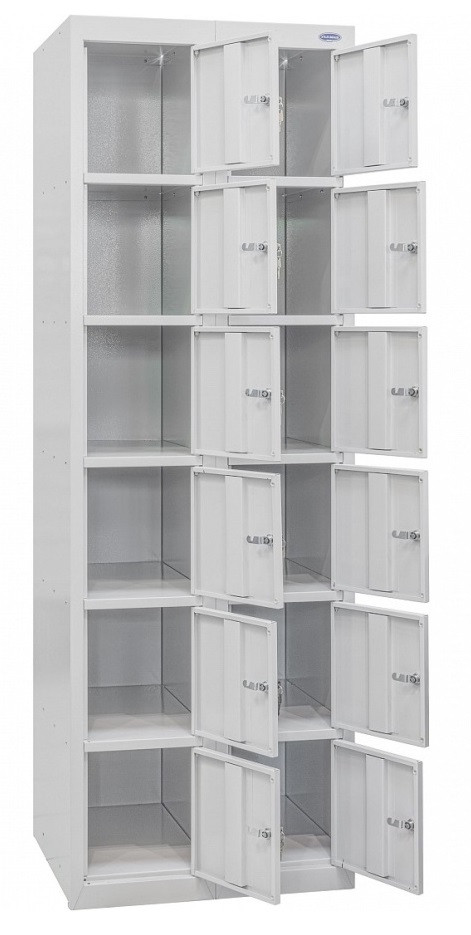 Металева шафа-камера схову для особистих речей для електронних гаджетів, шафадля речей ШО-300/2-12 1800(в)х600(ш)х500(гл)