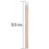 Ультратонкие деревянные ватные палочки (деревянные микростики) 100 шт/уп.. 9.5 см., фото 7