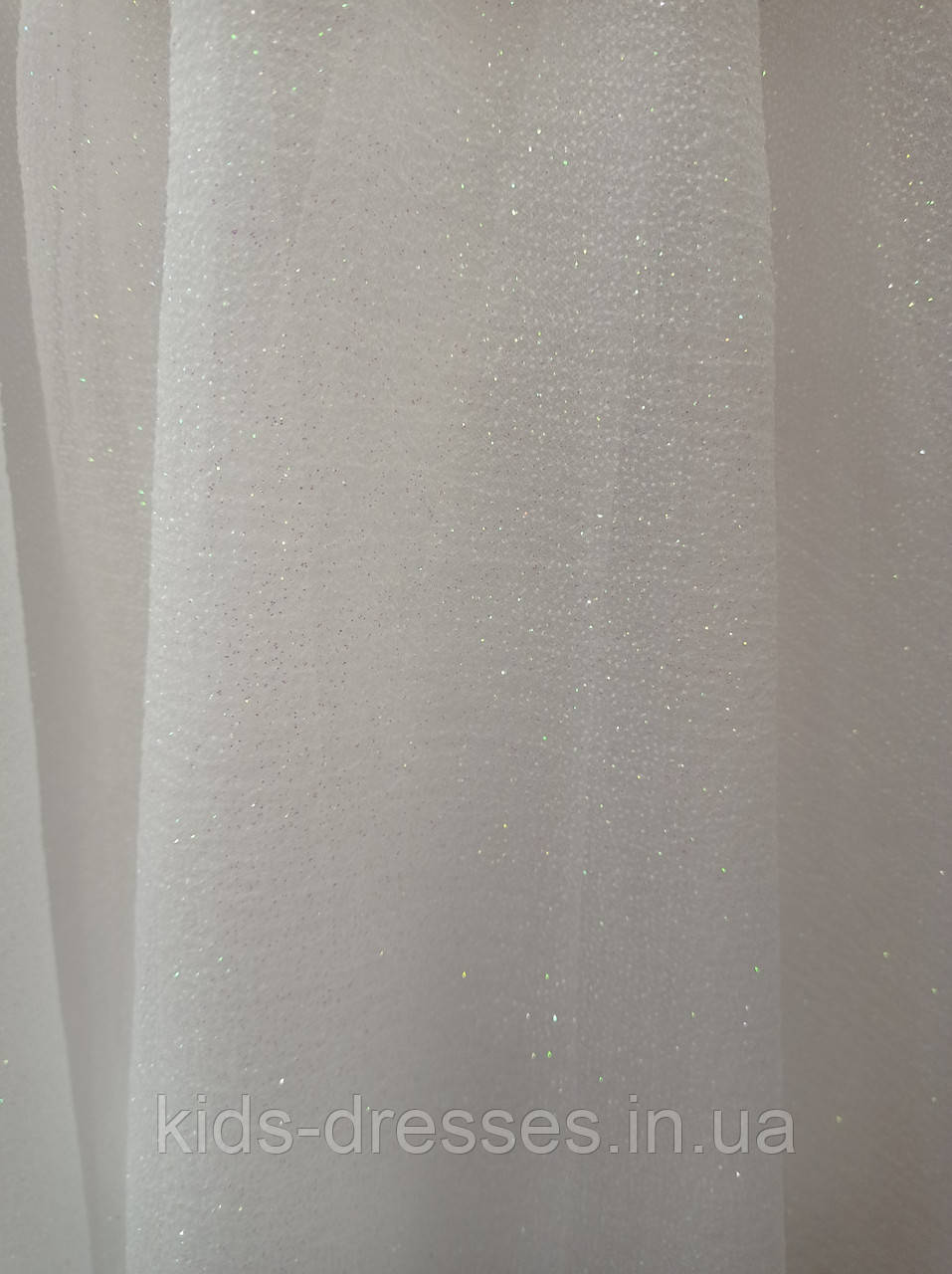 Блестящее белое свадебное платье с необычным лифом на плечи, размер 48/50, б/у - фото 3 - id-p1442100512
