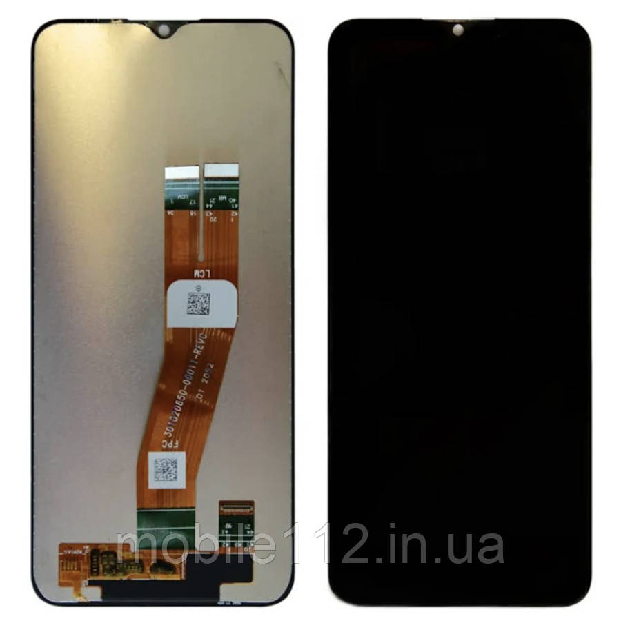 Екран (дисплей) Samsung Galaxy A02s A025F, A03 A035F, A03s A037F 160 x 72 мм з тачскріном оригінал Китай жовтий шлейф