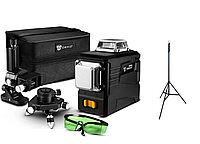 АКЦІЯ*СУПЕР-КОМПЛЕКТ!! Штатив! Зелений промінь! DEKO 3D Лазерний рівень нівелір 12 ліній