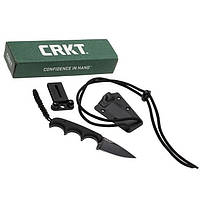 Шийний ніж CRKT Minimalist Drop Point 2384K, дизайн Алана Фольца