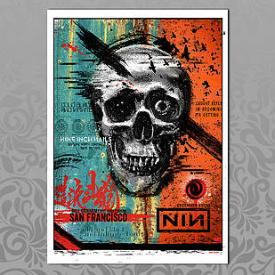 Плакат А3 Рок Nine inch Nails 009