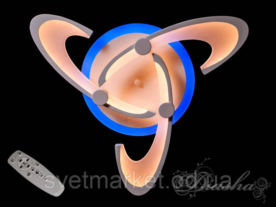 Сучасна стильна люстра MX2315/3WH LED 3color dimmer, фото 1