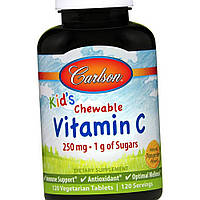 Витамин С для детей Carlson Labs Kid's Chewable Vitamin C 250 мг 120 таблеток