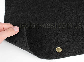 Карпет 300 автомобільний чорний, товщина 3мм, ширина 1,40 м, щільність 300г/м2