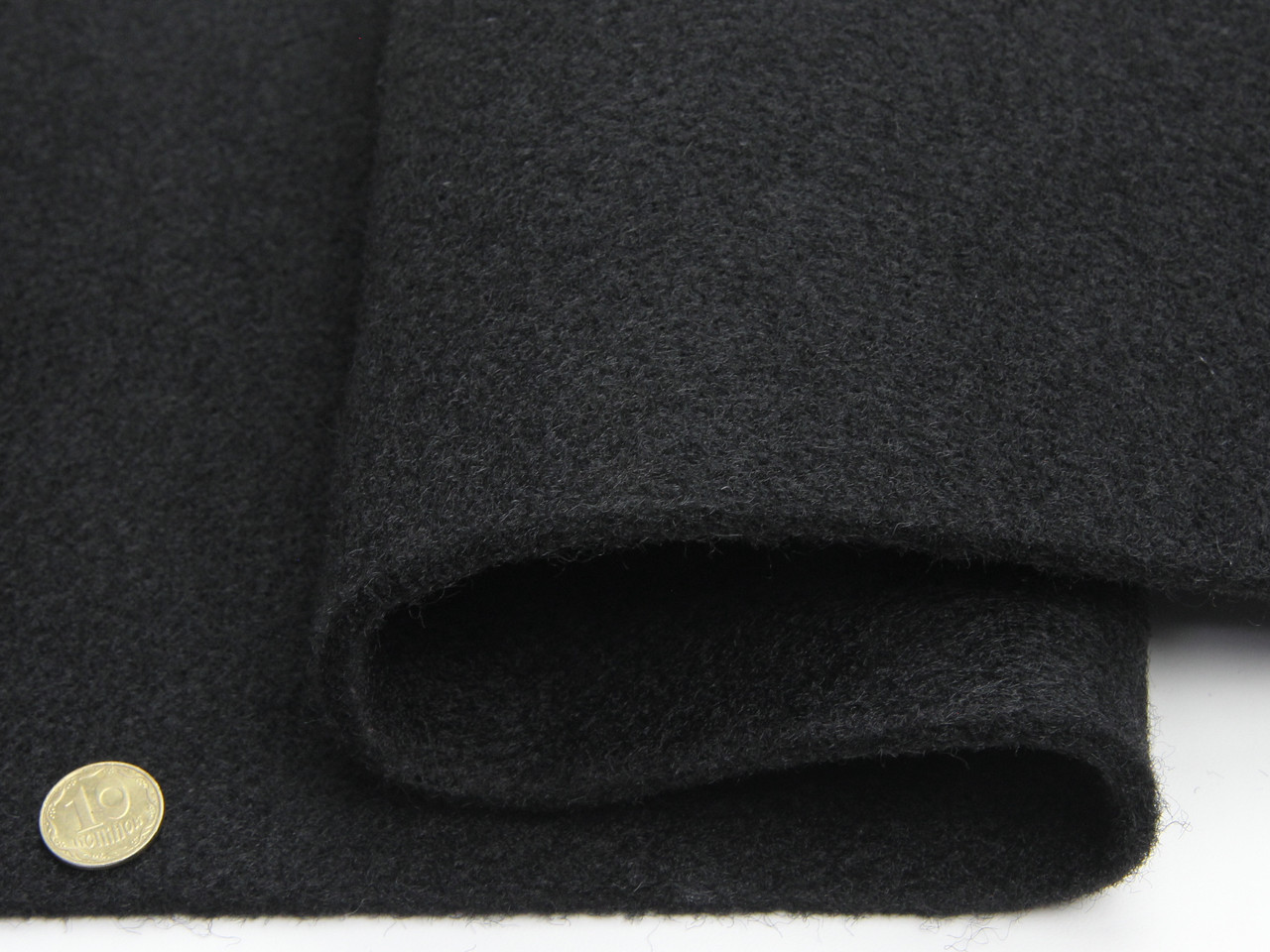 Відріз 3,5м, Карпет 500 чорний автомобільний щільність 500г/м2, товщина 5мм, ширина 1,70 м, фото 1