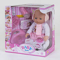Кукла пупс Baby ВL 010 B 8 функций с аксессуарами