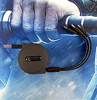 Зарядний пристрій 3 в 1 для Micro USB, Apple, Type-C