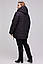 Пуховик женский зима   больших размер 52-68 черный, фото 4