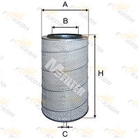 Фильтр воздушный Atlas, Copco, Clas, Auwarter, DAF, Ikarus, Man, Iveco, Pegaso [MFilter, Литва], A154