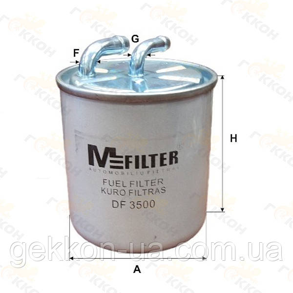 Фільтр паливний Mercedes Cdi, Chrysler 300C 3,0 CRD, EVOBUS (Mercedes-BENZ/SETRA), IKARUS 400-Serie [MFilter,