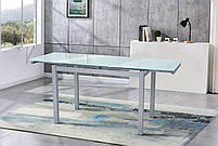 Стіл обідній скляний Венді білий