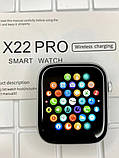 Розумний годинник Lemfo X22 PRO з бездротовою зарядкою (Чорний), фото 6