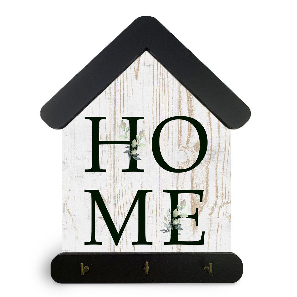 Ключниця-хатка декоративна дерев'яна 15х24 см Home хркх3001а Тур-Колекшн