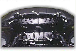 Захист радіатора KIA Mohave v-3.0 D; 3.8 АКПП (2009-...)