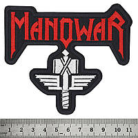 Нашивка Manowar (logo with hammer) фигурная