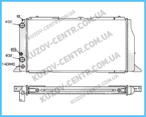 Радіатор Audi (Audi)DI 80 / 90 86-91 виробник FPS