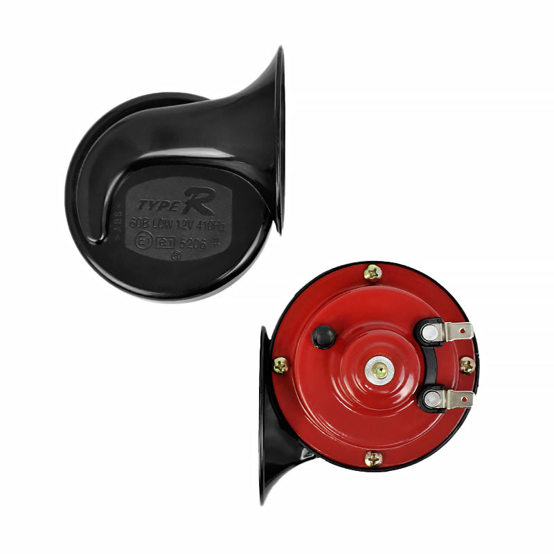 Сигнал автомобильный (клаксон) KUERL Snail Horn K-881 Black + Red улитка звуковой громкий - фото 1 - id-p1505505372