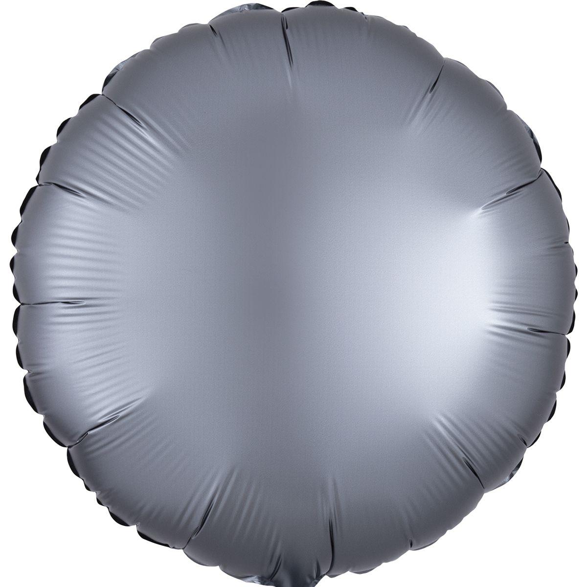 Фольгований шар Anagram Коло 18" (46 см) графіт сатин