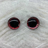 Глазки-трапеции на безопасных креплениях. 16 мм, красные