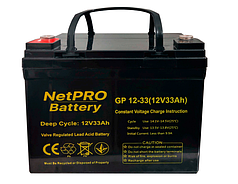 Акумулятор NetPRO GP 12-33 (12V/33Ah C10)