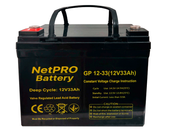 Акумулятор NetPRO GP 12-33 (12V/33Ah C10), фото 2