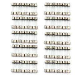 Запобіжник скляний циліндричний 100шт, 5х20мм 250В 15А