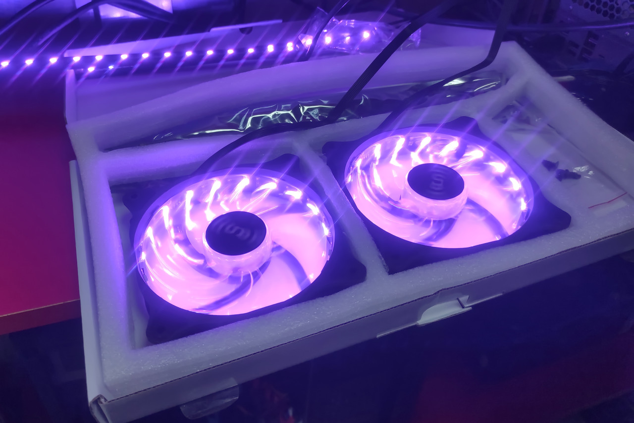 Кулер для корпусу Qube RGB_AURA_KITv01 Новий!