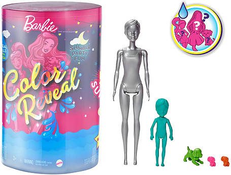 Ігровий набір Лялька Барбі Кольорове преображення 50 сюрпризів Barbie Color Reveal Set 50+ Surprises GRK14, фото 2