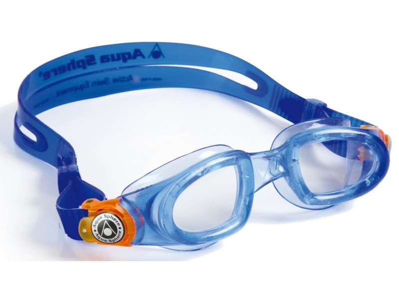 Дитячі плавальні окуляри Aqua Sphere Moby Kid, clear lens blue/orange, фото 1