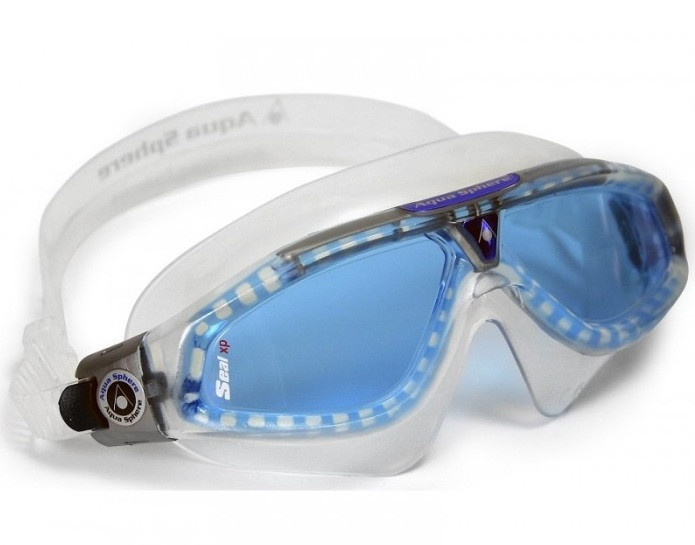Тренувальні окуляри для плавання Aqua Sphere Seal XP, blue lens/trans gray, фото 1