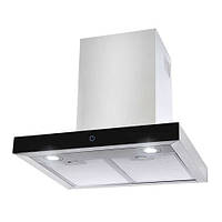 Декоративна витяжка Т-подібна ITALIA 60 BG (900) TC нержавіюча сталь/чорне скло