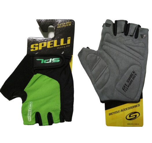 Велоперчатки без пальців Spelli SBG-1457 Green, фото 1