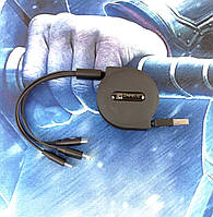 Зарядний пристрій 3 в 1 Apple + Apple + Micro USB