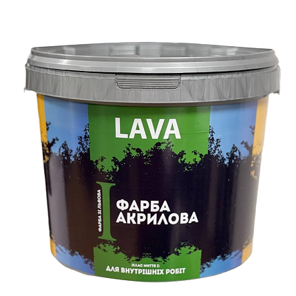 Фарба Lava 1 Акрилова для внутрішніх робіт 3л., фото 1