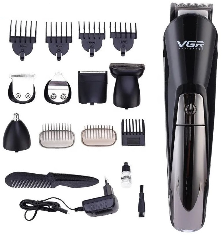 Машинка для стрижки VGR V-012, чорна, фото 1