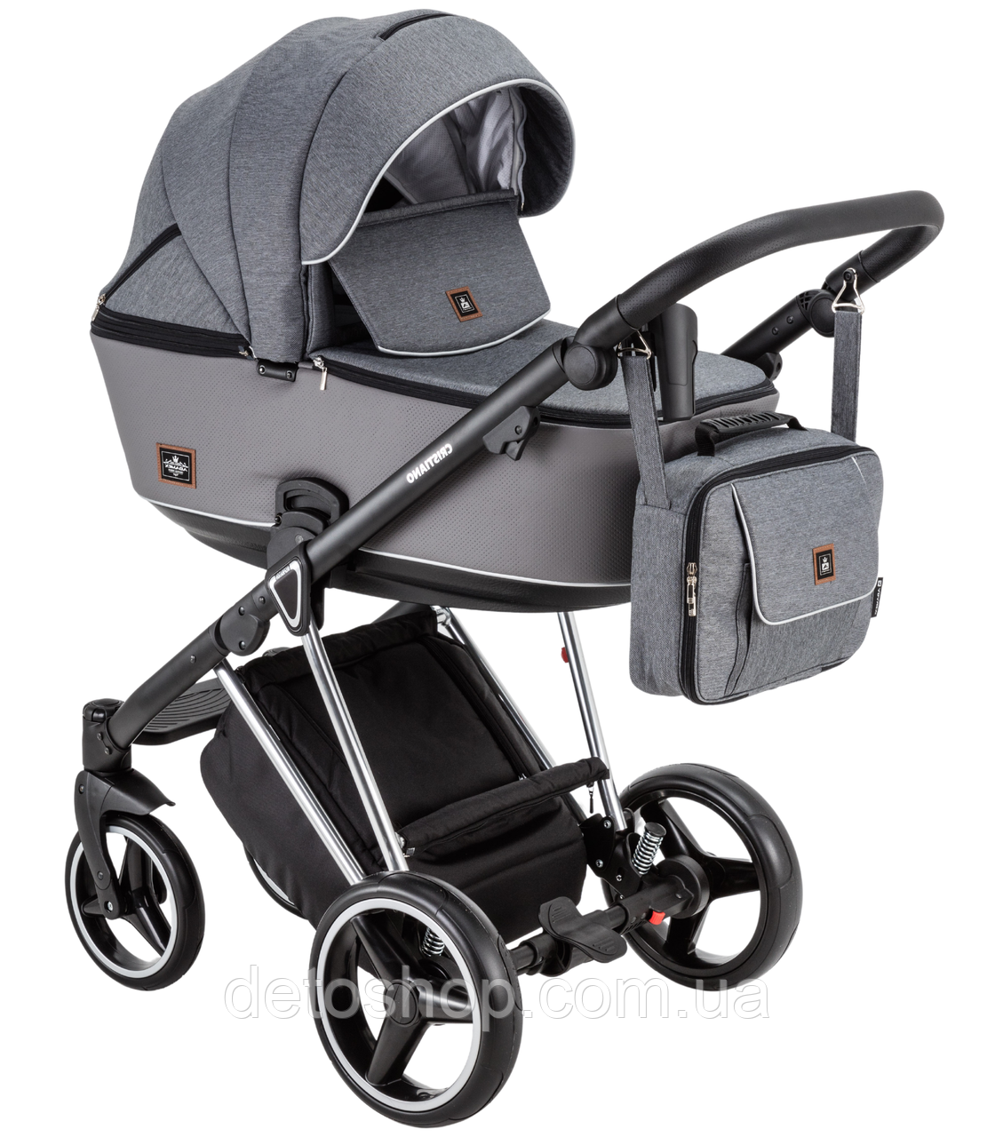 Дитяча універсальна коляска 2 в 1 Adamex Cristiano CR-433A, фото 1