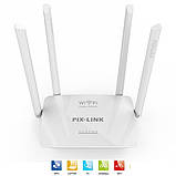 Багатофункціональний універсальний WIFI роутер, ретранслятор, маршрутизатор ROUTER PIX LINK LV-WR08 2,4G 300MBP, фото 5