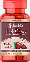 Чёрная вишня, Black Cherry 1000 mg Puritan's Pride, 200 капсул