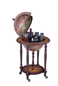 Глобус бар на підлогу на 4х ніжках 360 мм 36003N глобус-бар висота 90 см